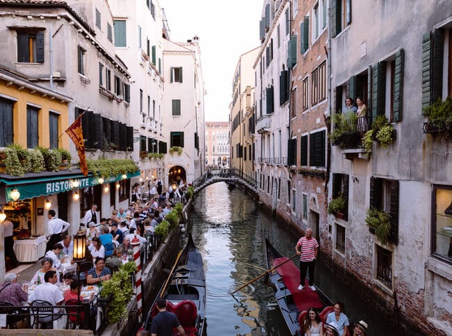 gondola ride in Venice