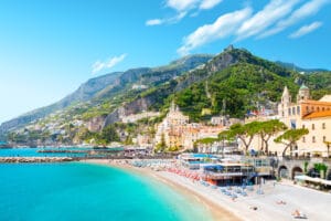 beach on the Amalfi coast