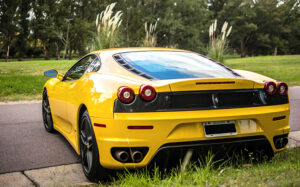 yellow ferrari