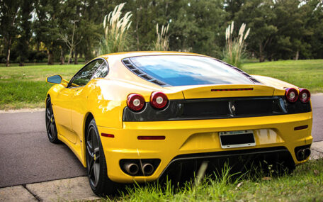 yellow ferrari