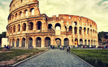 view of the colosseum