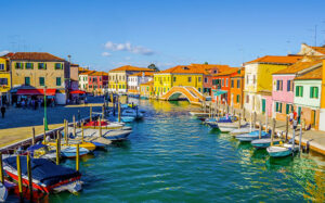 Murano glass island near Venice