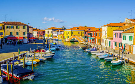 Murano glass island near Venice