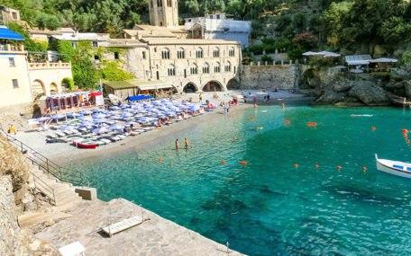 Abbey of San Fruttuoso on the Italian riviera