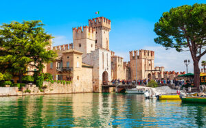 Scaliger castle sirmione lake Garda