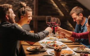 dinner with friends