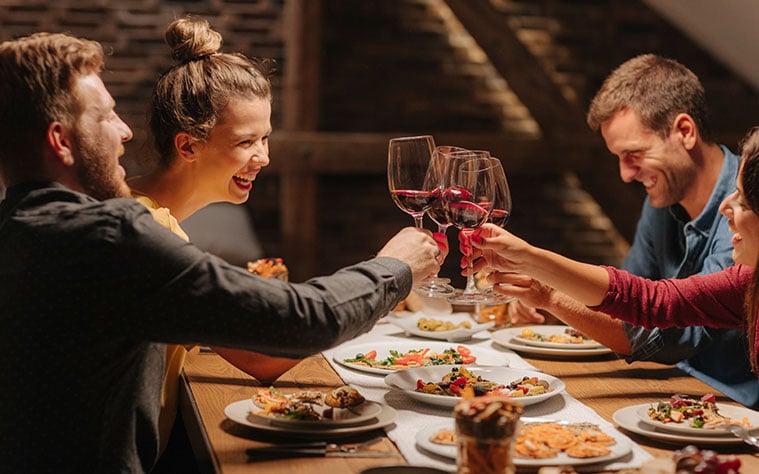 dinner with friends