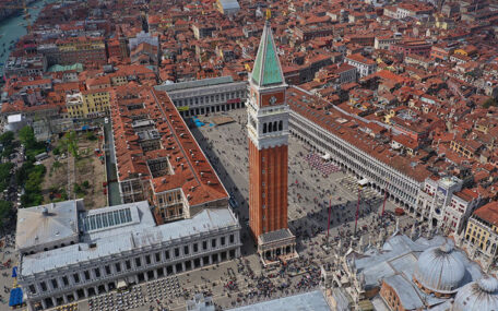 aerial view of Piazza San Marco Venice
