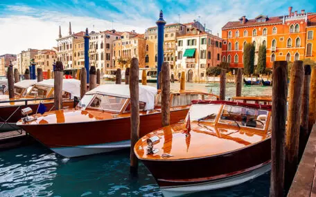 Gondolas in Venice