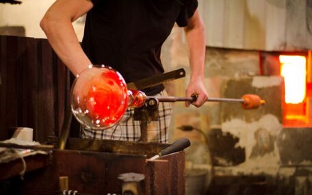 Italian glassblowing artisan