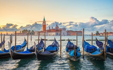 Venice gondolas