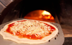 Italian pizza and wood fired oven