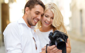 couple taking pictures