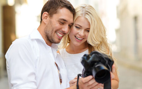 couple taking pictures
