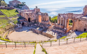 Public gardens in Taormina