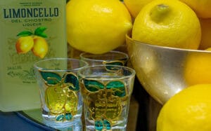 Italian limoncello drink